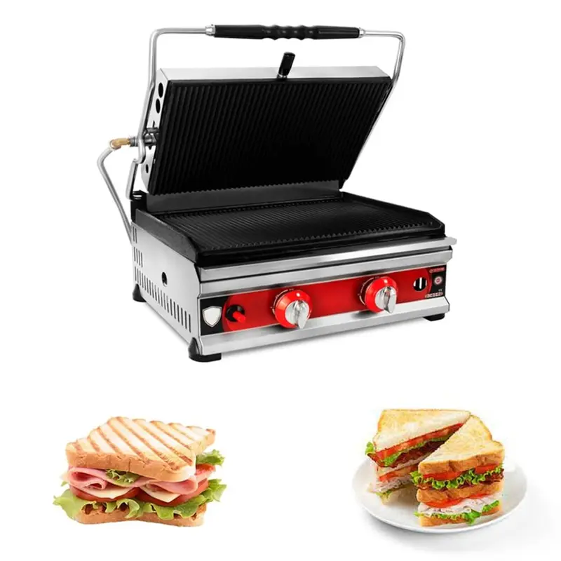  Premium Quality Gas Operated 11x13 inch Sandwich Griller